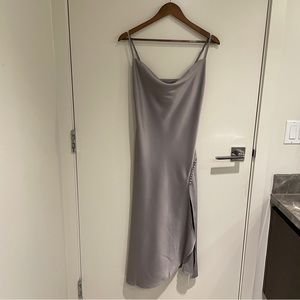 Cocktail party dress in silver